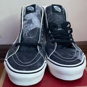 Vans SK8-Hi Tapered Denim Destroy sneakers in black